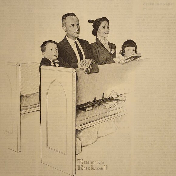 Norman Rockwell Art - Mass Mutual Advertisement - Vintage advertising. - Picture 4 of 4